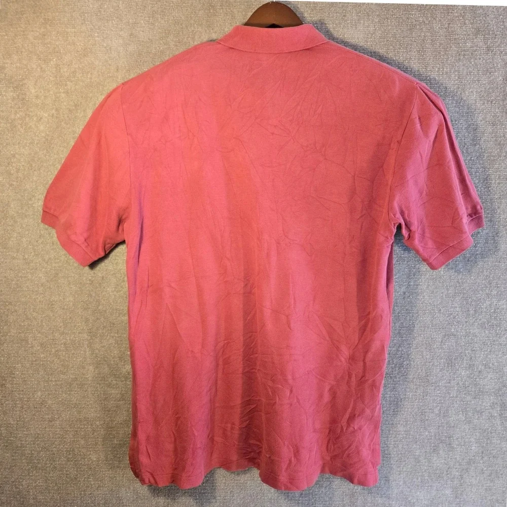Polo Ralph Lauren Mens Classic Fit Short Sleeve Pique Polo Shirt Salmon Pink M‎